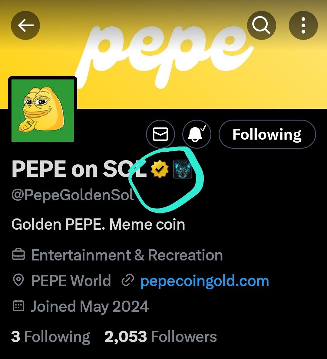 Em4h07's tweet photo. @TeTheGamer Join the army 

Real degens are looking at this chart.
@PepeGoldenSol 

Bullish, and taking off 🚀

Check out PEPE/SOL on DEX Screener! https://t.co/ECOuN6tSxa…

#SOLANA #SOL #PEPE https://t.co/4axkM4v9tF