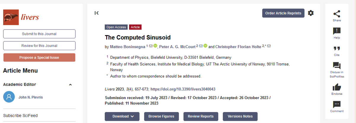 LiversMdpi's tweet image. #mdpilivers                     
Welcome to read the paper "The #Computed #Sinusoid".    

Free full-text: mdpi.com/2673-4389/3/4/…