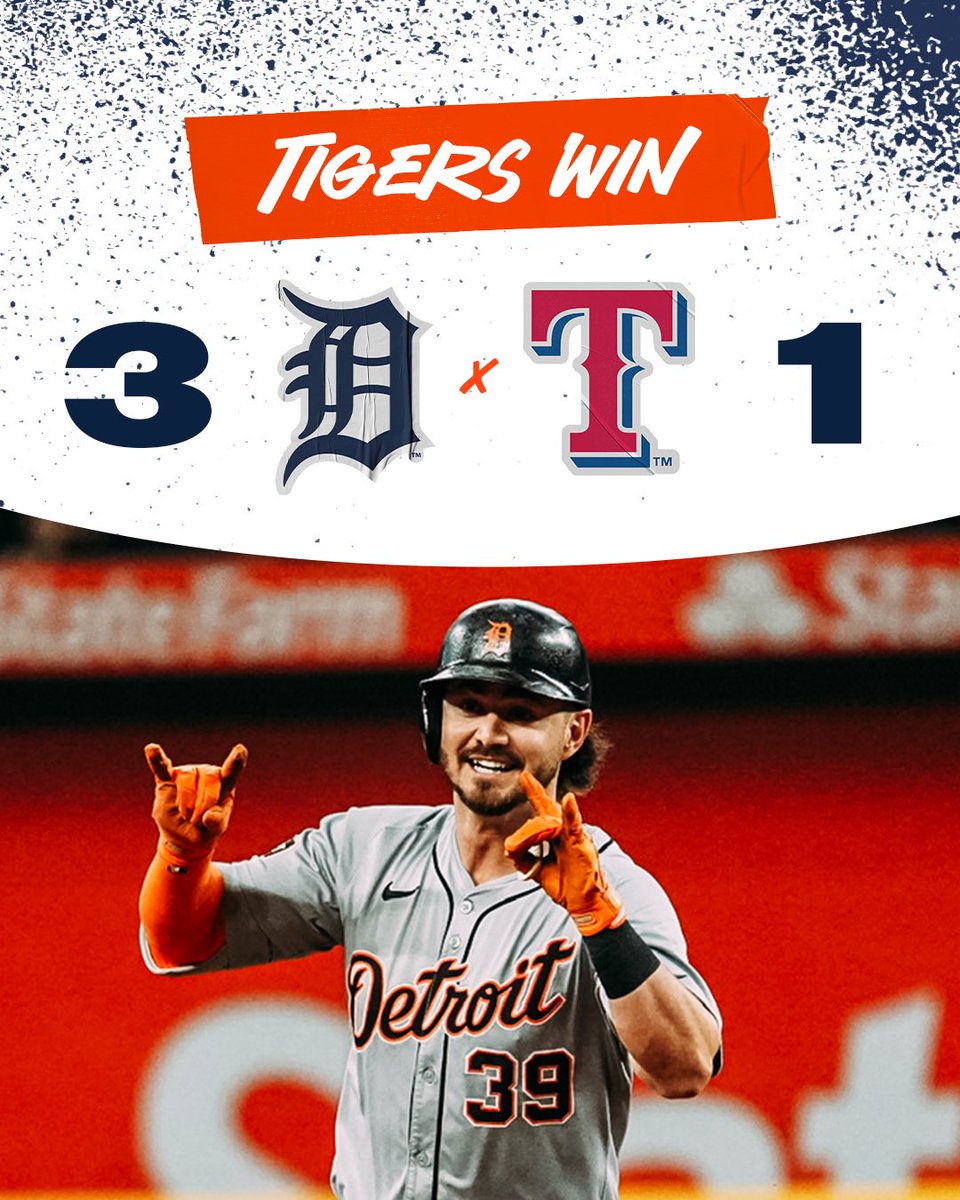 tigers's tweet photo. Series dub secured 🤘

#TigersWin https://t.co/f2e47VhdOu