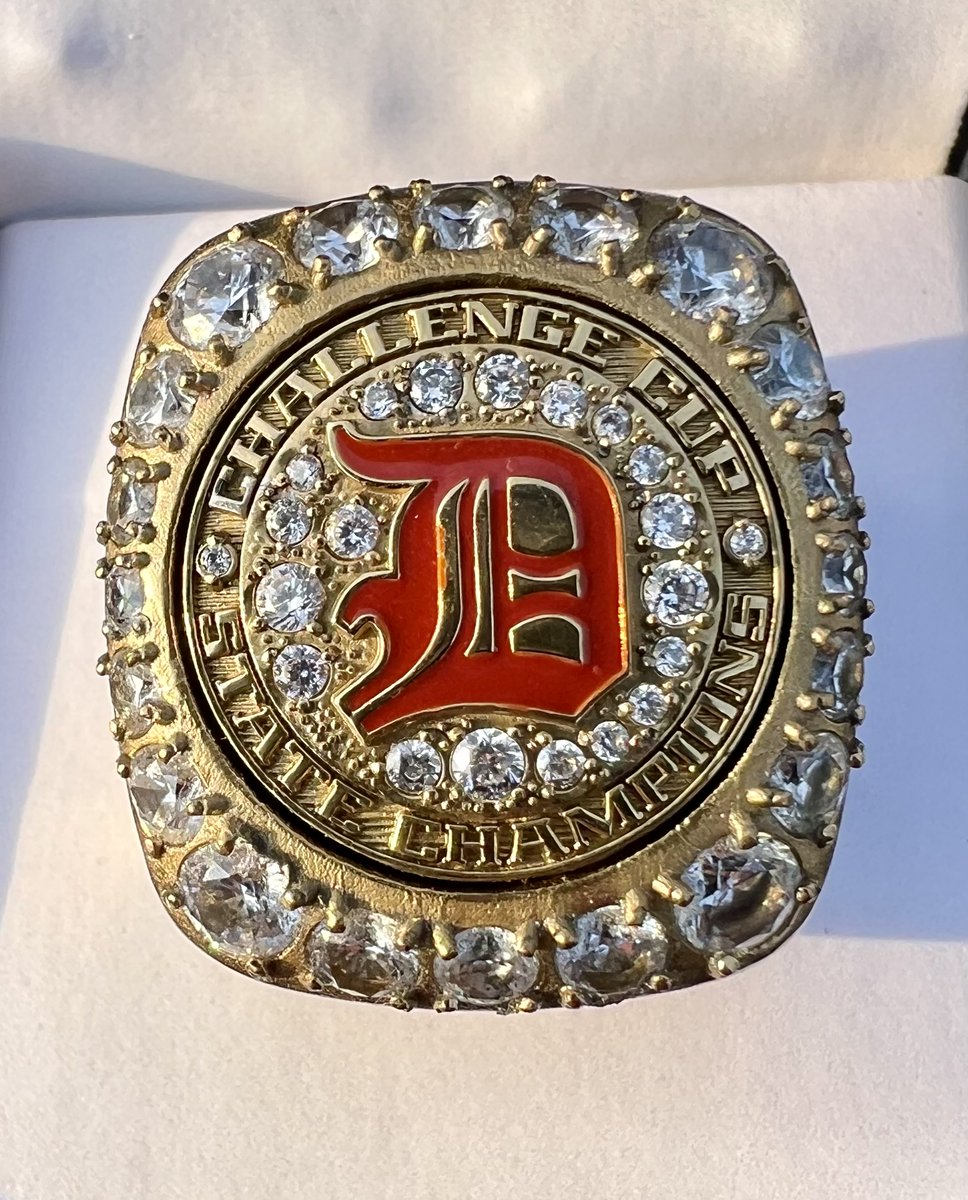 DESMETHOCKEYSTL's tweet photo. Our Varsity team was able to gather once more tonight for their State Championship Ring Ceremony! Team captain led us in prayer, and the rings were blessed.  Wear this ring with pride, Spartans!  Congratulations for a 2nd time!   #back2back #yellowbuckets https://t.co/5a1aTBupD1
