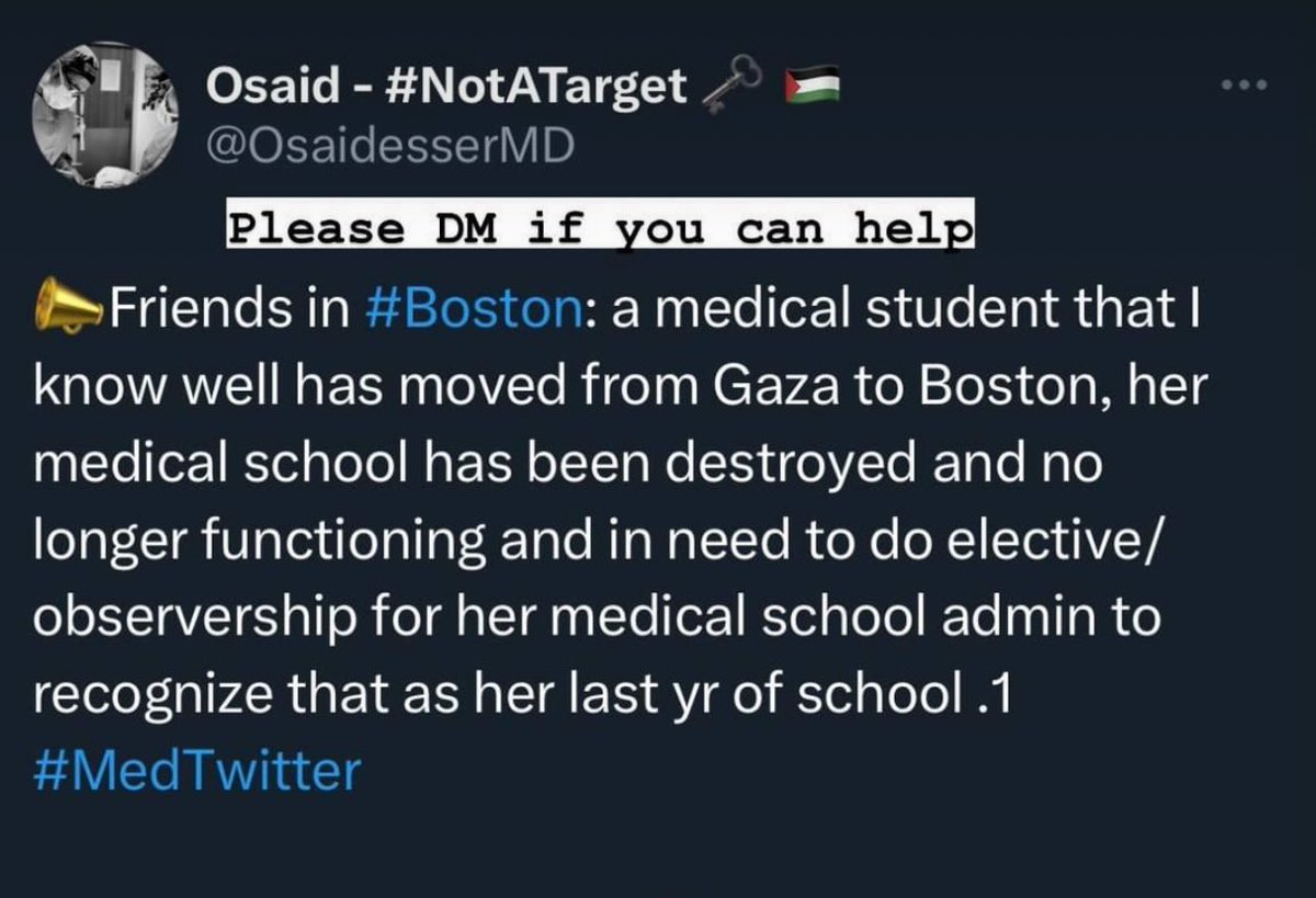 🧵All medical schools in Gaza were turned into rubble! Medical students have no schools to go back to even if war stops today!

Local🇵🇸 universities (West Bank) launched virtual programs  to enroll Gaza students to help them graduate!

We need every effort to salvage! Please DM