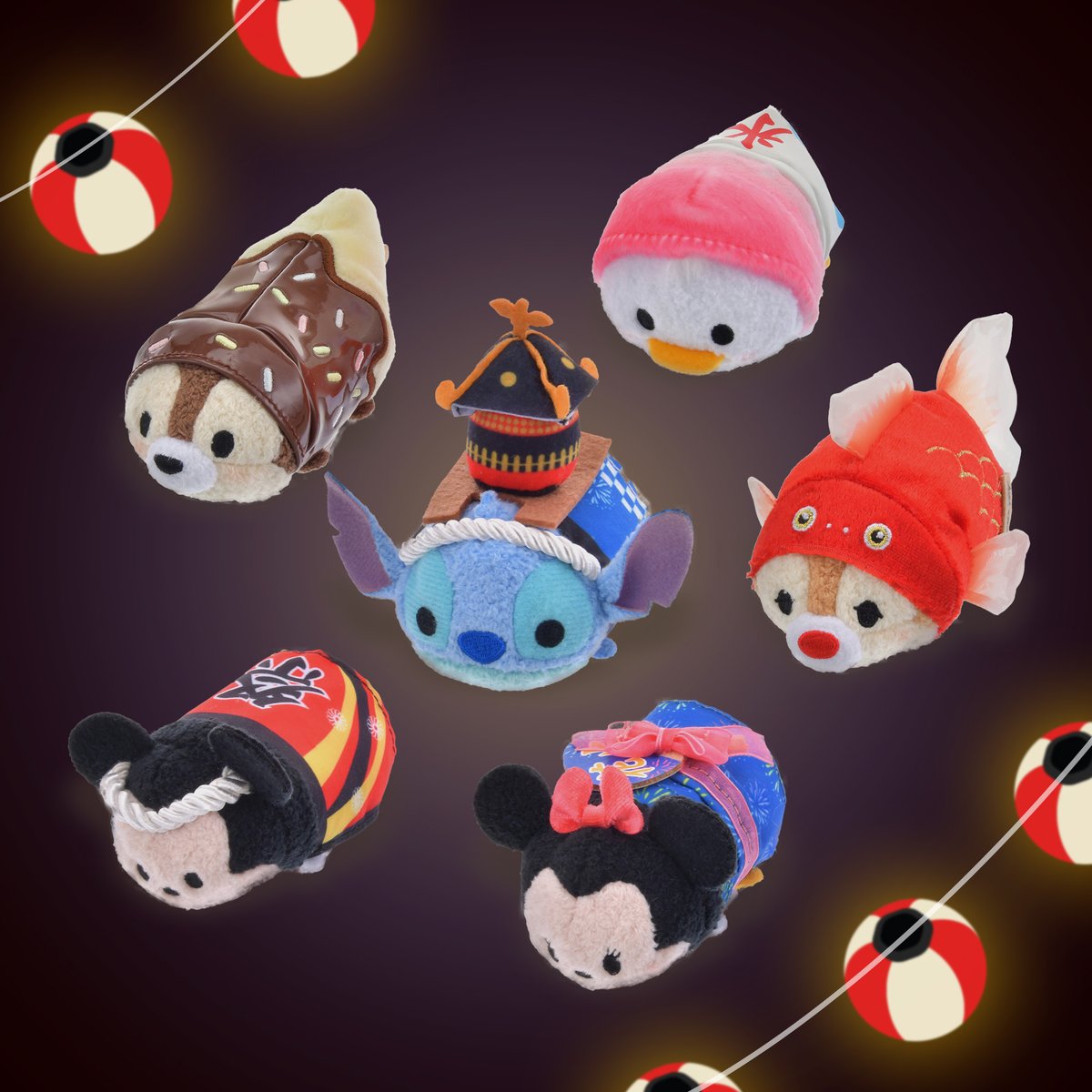 ツムツム ぬいぐるみに 「Matsuri(祭り)」シリーズが登場