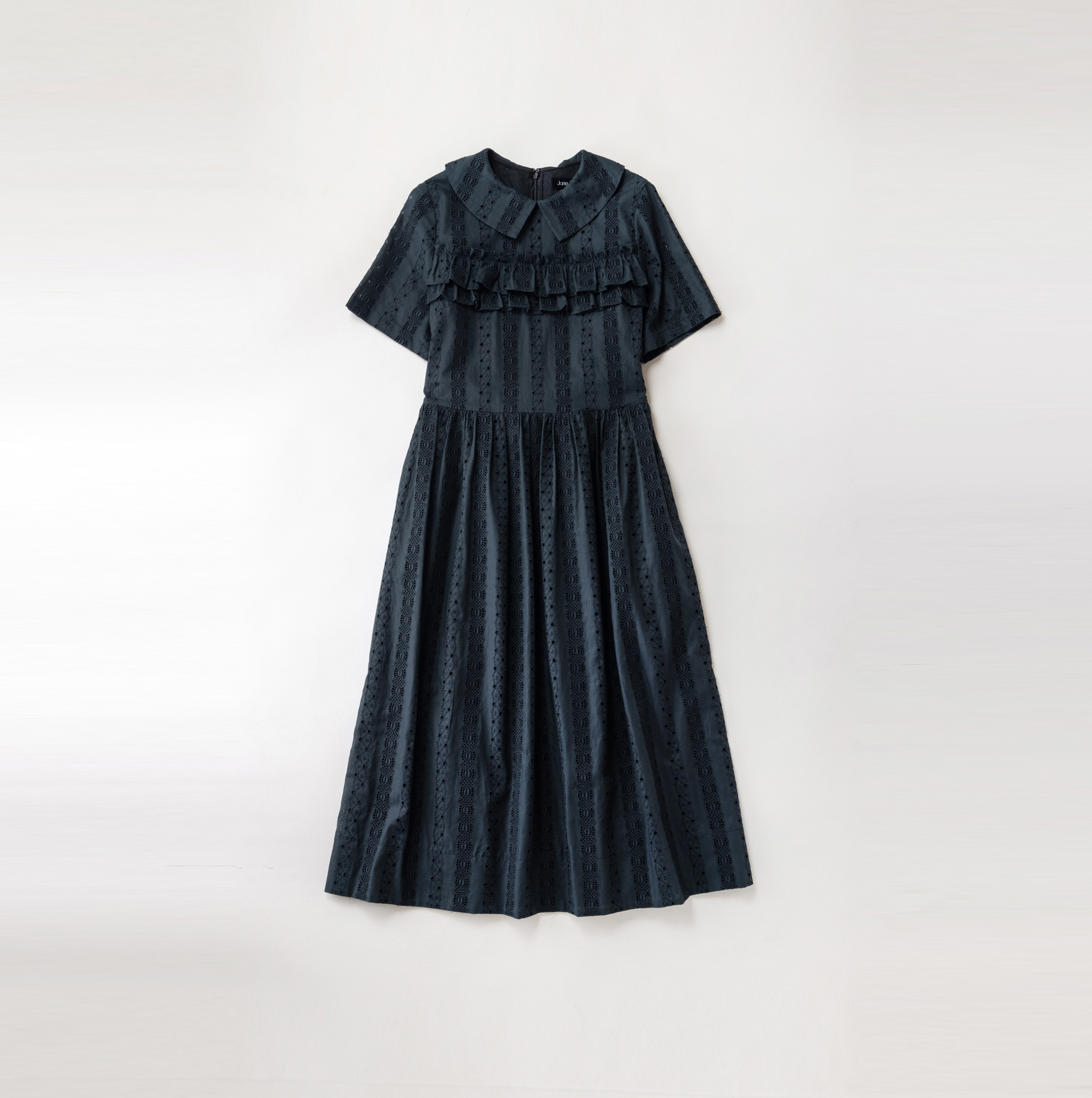 janemarple ジェーンマープル　ライトデニム レーストリムドレス ライトデニム レーストリムドレス - Jane Marple Online Shop