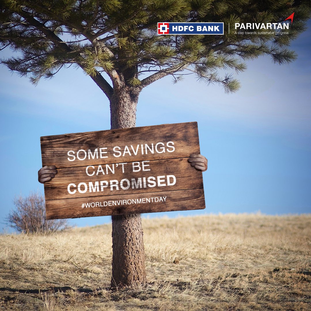 Happy WorldEnvironmentDay. Start saving now HDFCBank Savings Environment WorldEnvironmentDay2024 https t