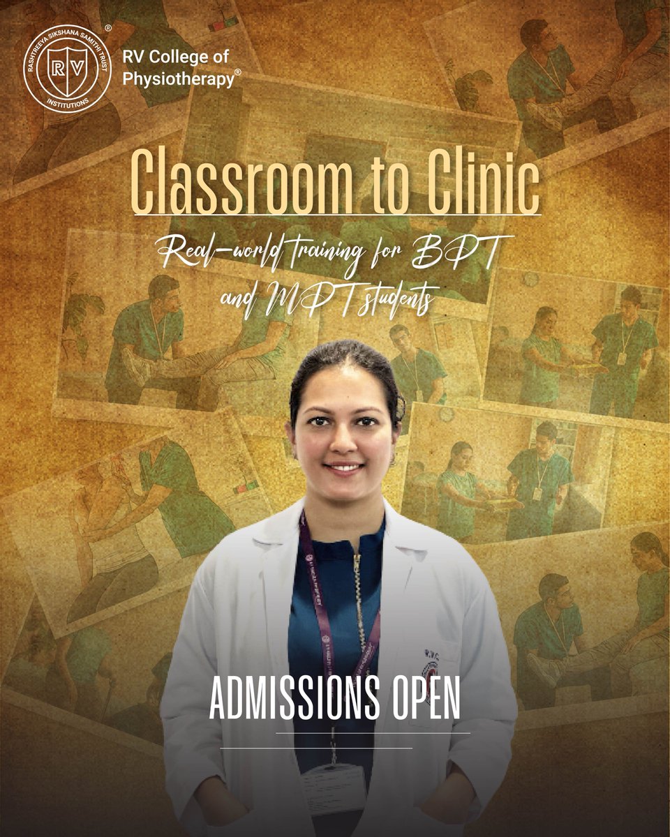 RVPhysiotherapy's tweet photo. Our outreach programmes extend beyond the classroom, providing you with hands-on experiences that enrich your learning journey and contribute to the greater good. Join us at #RVCP and be the change you wish to see in the world. Click here to learn more: https://t.co/53qNjf67FW https://t.co/74qG9cGqU7