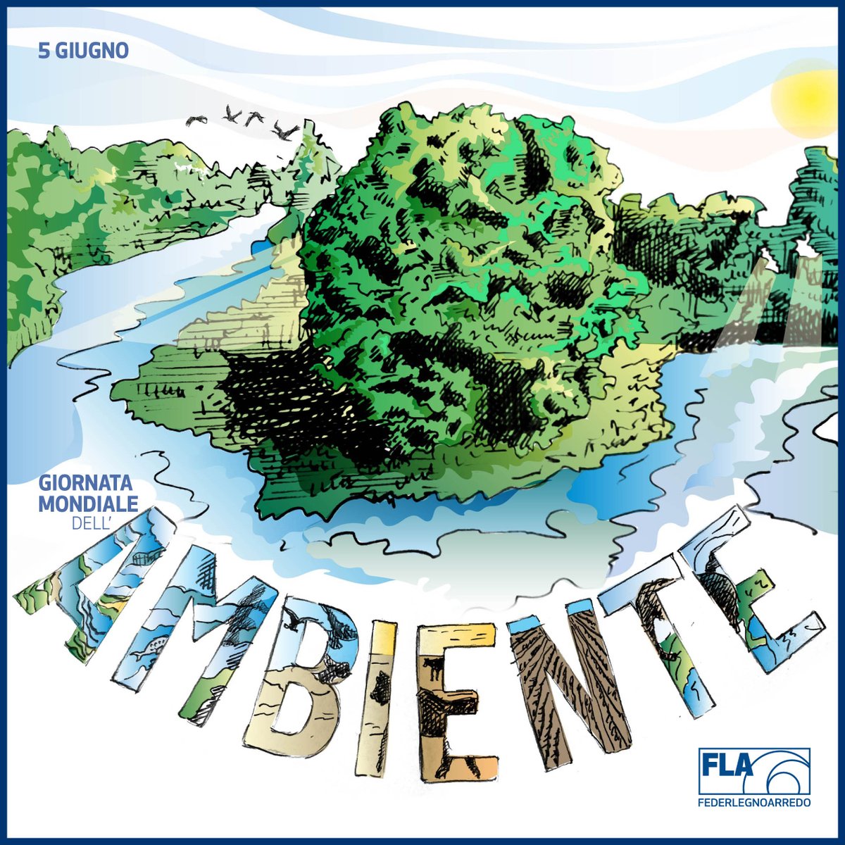 Federlegno's tweet image. 🔹Tutelare l’ambiente in cui viviamo è un obiettivo primario.
🔹Produrre meglio, per proteggere il Pianeta.
🔹Allungare la vita ai prodotti la allunga al Pianeta.
Scopri il nostro Decalogo per la sostenibilità del #legnoarredo su fla-plus.it

#GiornataMondialeAmbiente