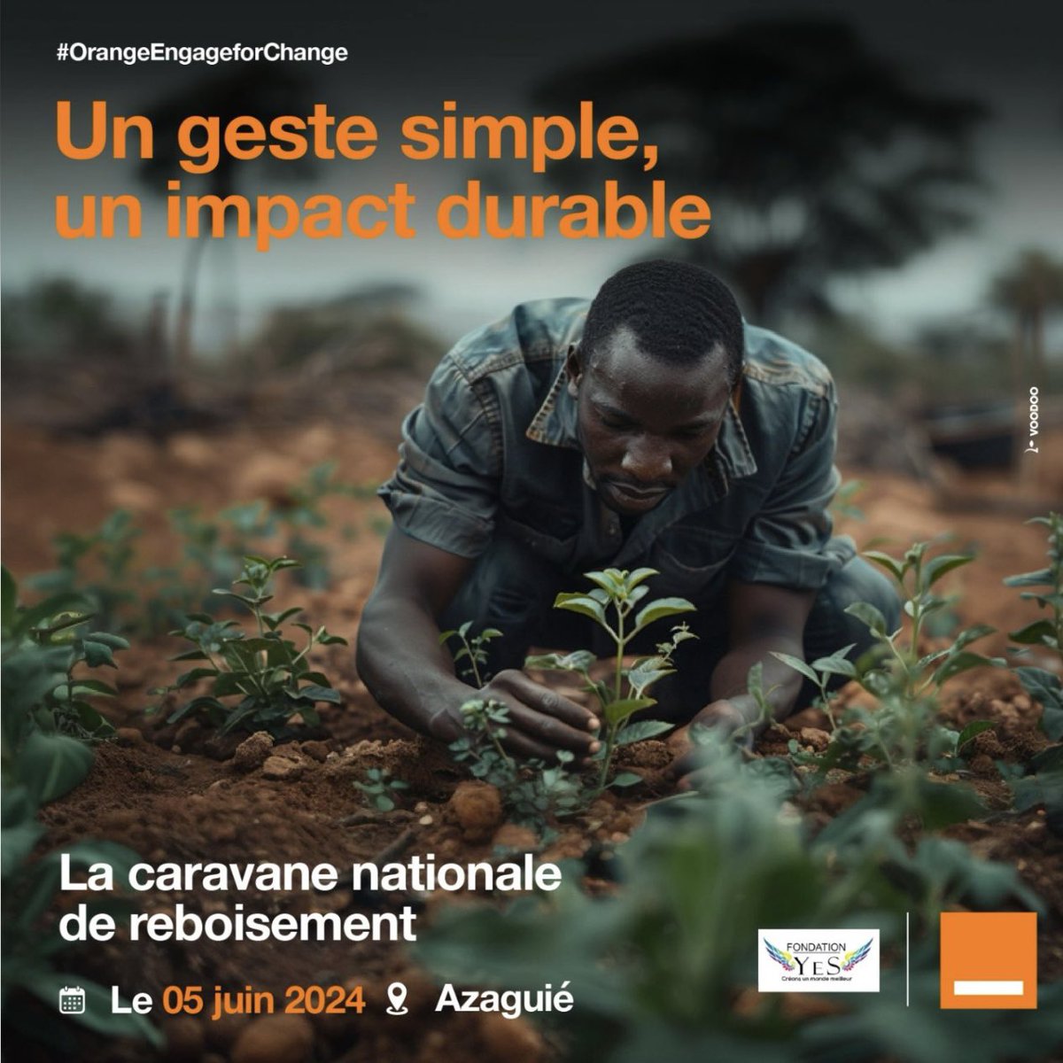Mamadou Coulibaly (@mamadouc7) on Twitter photo En cette #JournéeMondialeDeLEnvironnement l’équipe <a href="/CI_Orange/">@CI_Orange</a> s’est mobilisée pour une opération de reboisement de 30 Hectares dans la commune d’Azaguié (à 44km au nord d’Abidjan), rappelons-nous que chaque geste compte. Protégeons notre planète pour les générations futures. En cette #JournéeMondialeDeLEnvironnement l’équipe <a href="/CI_Orange/">@CI_Orange</a> s’est mobilisée pour une opération de reboisement de 30 Hectares dans la commune d’Azaguié (à 44km au nord d’Abidjan), rappelons-nous que chaque geste compte. Protégeons notre planète pour les générations futures.