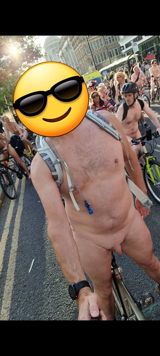 Me at WNBR Manchester 2022.  I'm going again on Friday.  Who else is going? #smalldicknudist