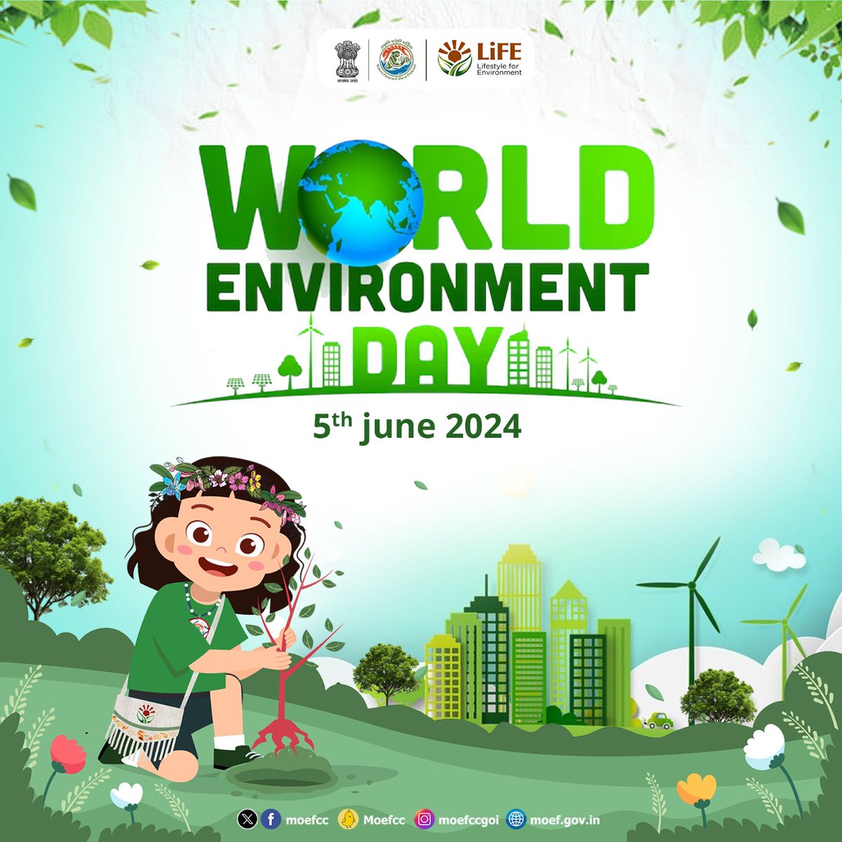 On World Environment Day, let's commit to land restoration, combat desertification, and build drought resilience. Together, we can rejuvenate our planet and ensure a sustainable future. #WED2024 #MissionLiFE #RestoreOurEarth #WorldEnvironmentDay @SCRailwayIndia