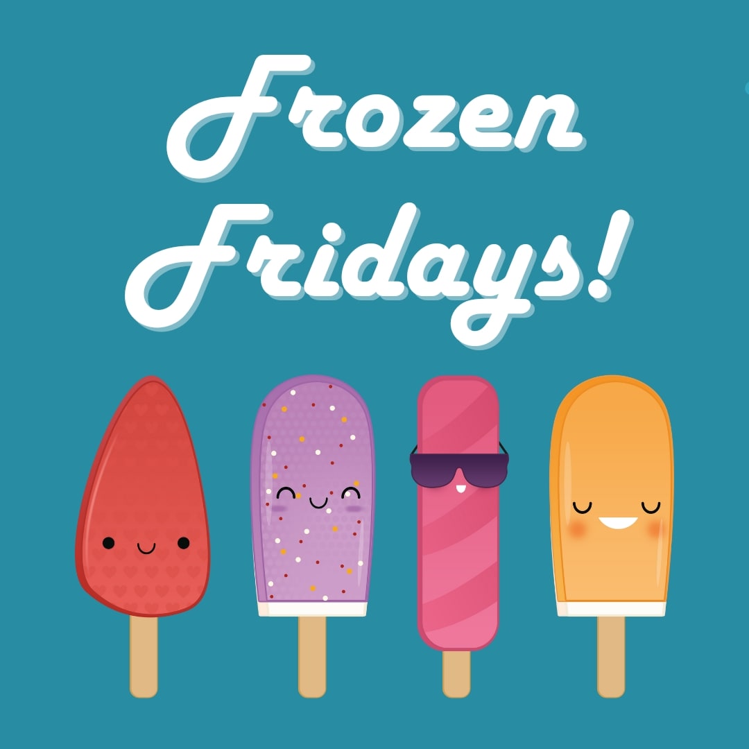 ChestnutParkPTA's tweet photo. Frozen Fridays are back!

We'll have lollies and ice creams for sale after school, outside the office. 

Cash or card. https://t.co/nFM3XjTNA0