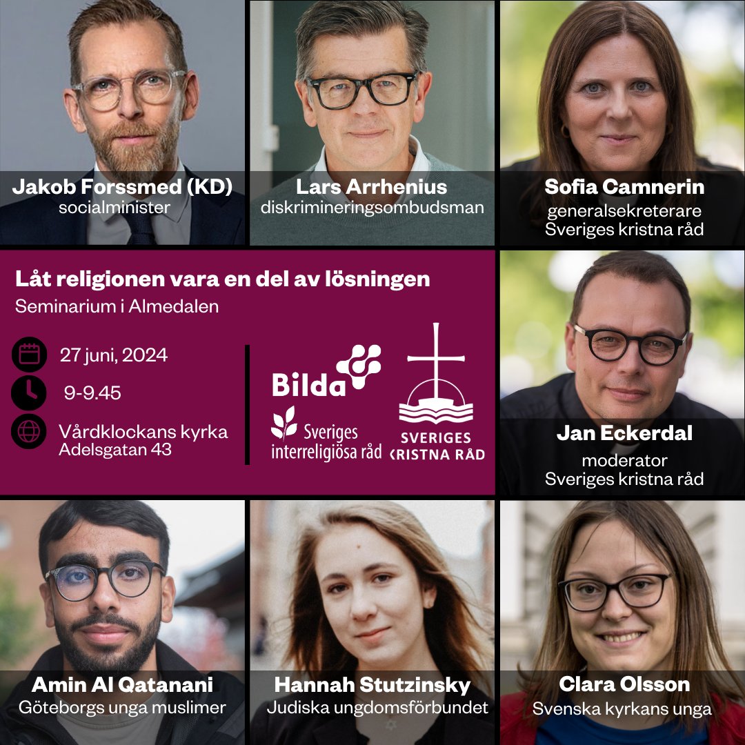 Hur ska staten garantera troende fortsatt #religionsfrihet när tron osynliggörs och troende misstänkliggörs? Hur ska unga våga vara öppna med sin tro när de riskerar hat och hot? Varför ses inte religion som en god resurs i samhällsutvecklingen? #Almedalen almedalsveckan.info/program/70917
