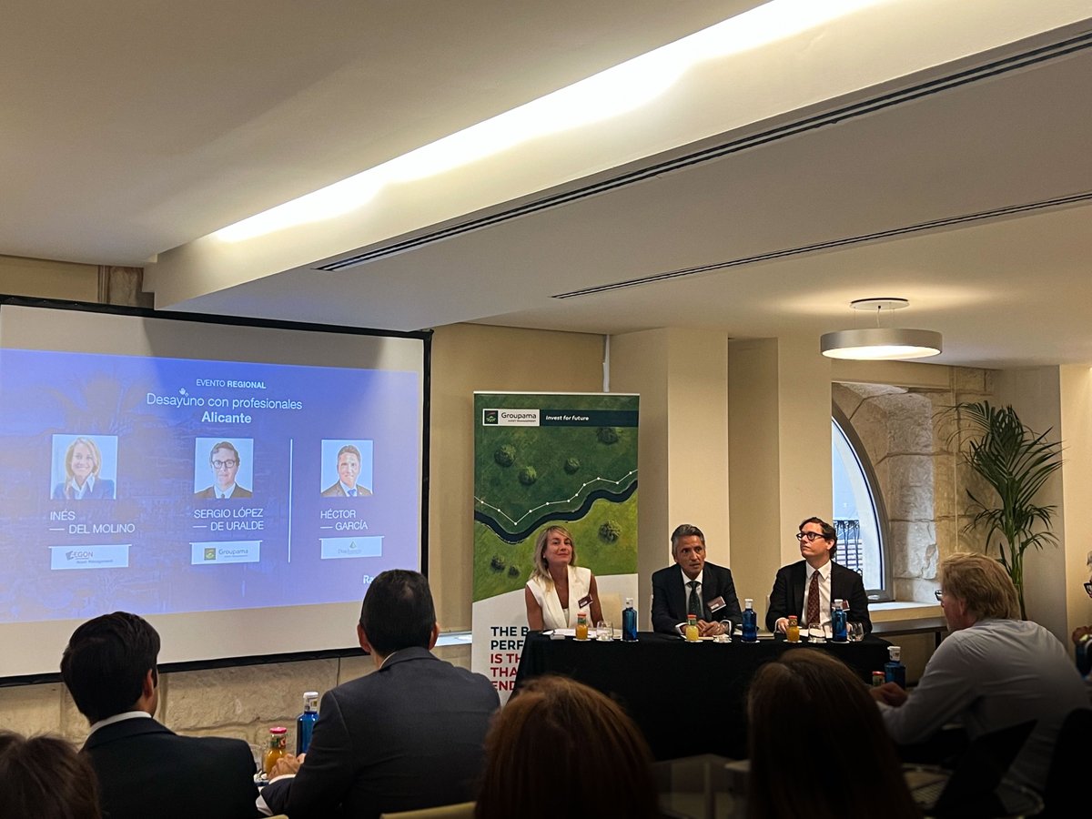 📣 ¡Hoy estamos en Alicante presentando un nuevo desayuno con gestoras! 

Contaremos con la moderación Hector Garcia, de <a href="/Diaphanum_SV/">Diaphanum</a> , y las ponencias de Inés del Molino, de <a href="/aegonamuk/">Aegon Asset Management</a>, y Sergio López de Uralde, de <a href="/GroupamaAM_ES/">Groupama AM España</a>.

¡Gracias!

#EventosRankiaPro #RankiaPro