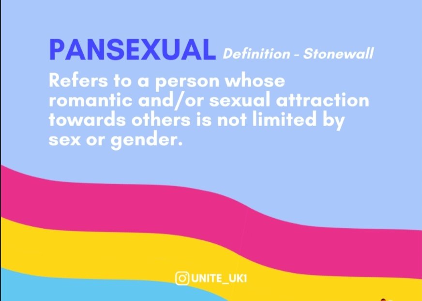 Amyleeogilvie's tweet photo. Pansexual: a person who is attracted to individuals regardless of their gender identity. #LoveIsLove #PansexualPride #fyp #x #June #happypride #pansexual #definiton #photo https://t.co/70uW99Trlv