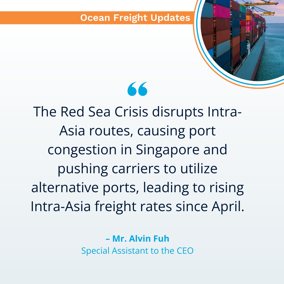 dimerco's tweet image. Skyrocketing container rates got you worried? Our hashtag#Asia-Pac Freight Market report dives into the key factors driving up costs, including the recent launch of #ICS2 Release 3 and the earlier peak season.