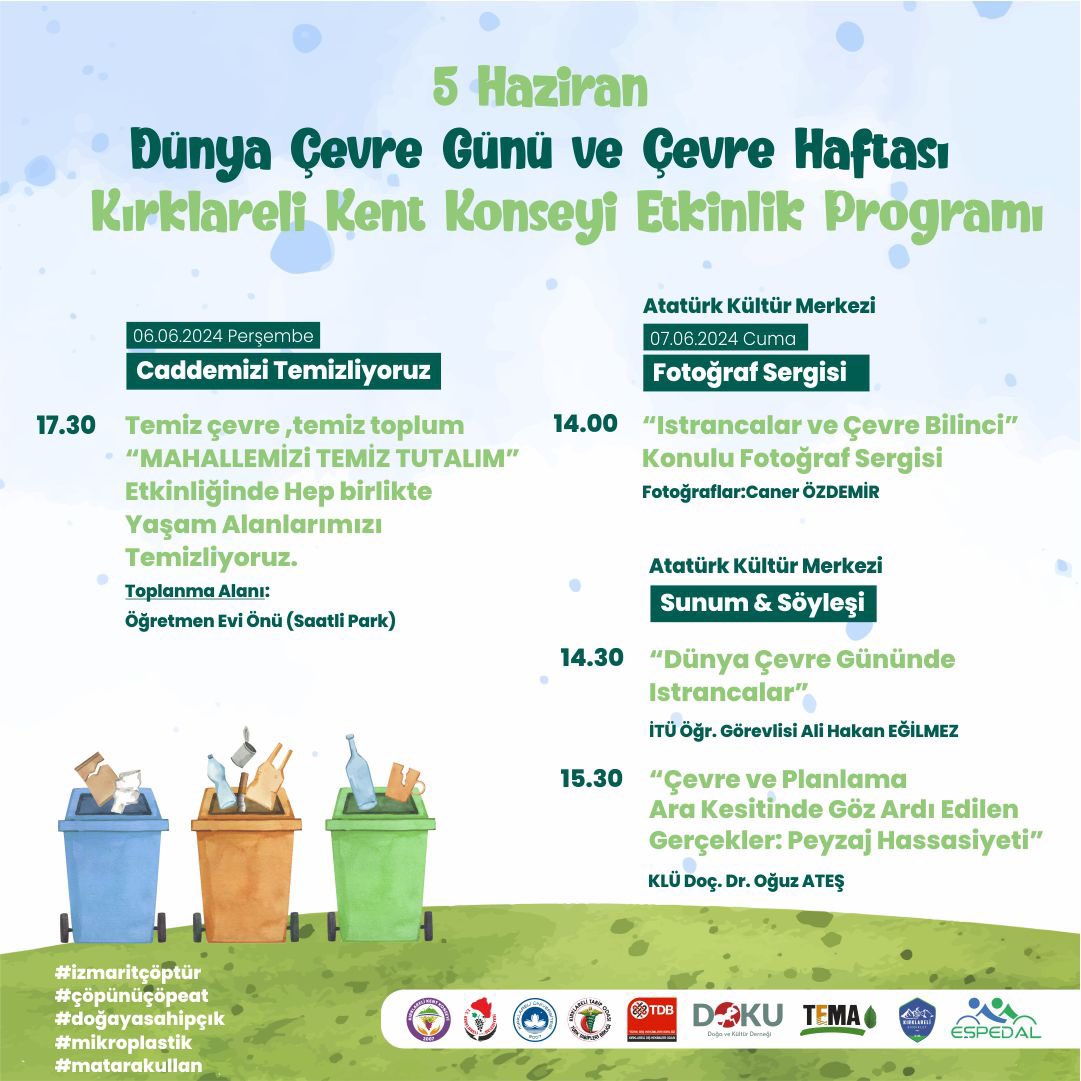 Kapımızın önünden başlıyoruz.<a href="/Kirkbelbasin/">Kırklareli Belediyesi</a> <a href="/39KentKonseyi/">Kırklareli Kent Konseyi</a>