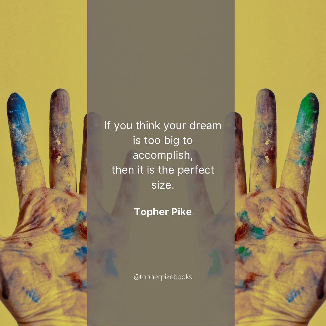 TopherPikeBooks's tweet image. Think big. Step small. #progress #thinkbigger #smallstepstobigchange #smallstepseveryday #passionpurpose