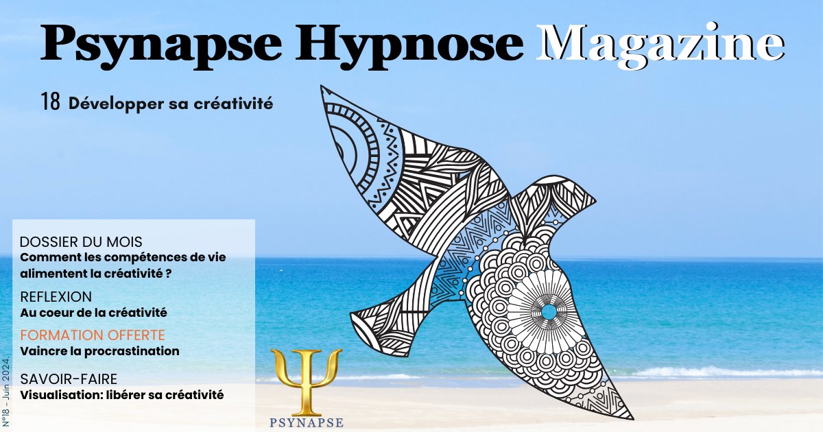 Psynapse_fr's tweet photo. Psynapse Magazine n°18 ! Plongez dans un univers où la créativité est reine 👑

Et en cadeau pour nos lecteurs : la formation e-learning « Vaincre la procrastination » offerte par Virginie &amp; Philippe Vernois, à récupérer à l’intérieur.

À lire ici : https://t.co/aVALxOyJpg https://t.co/cBxeDKfJXf