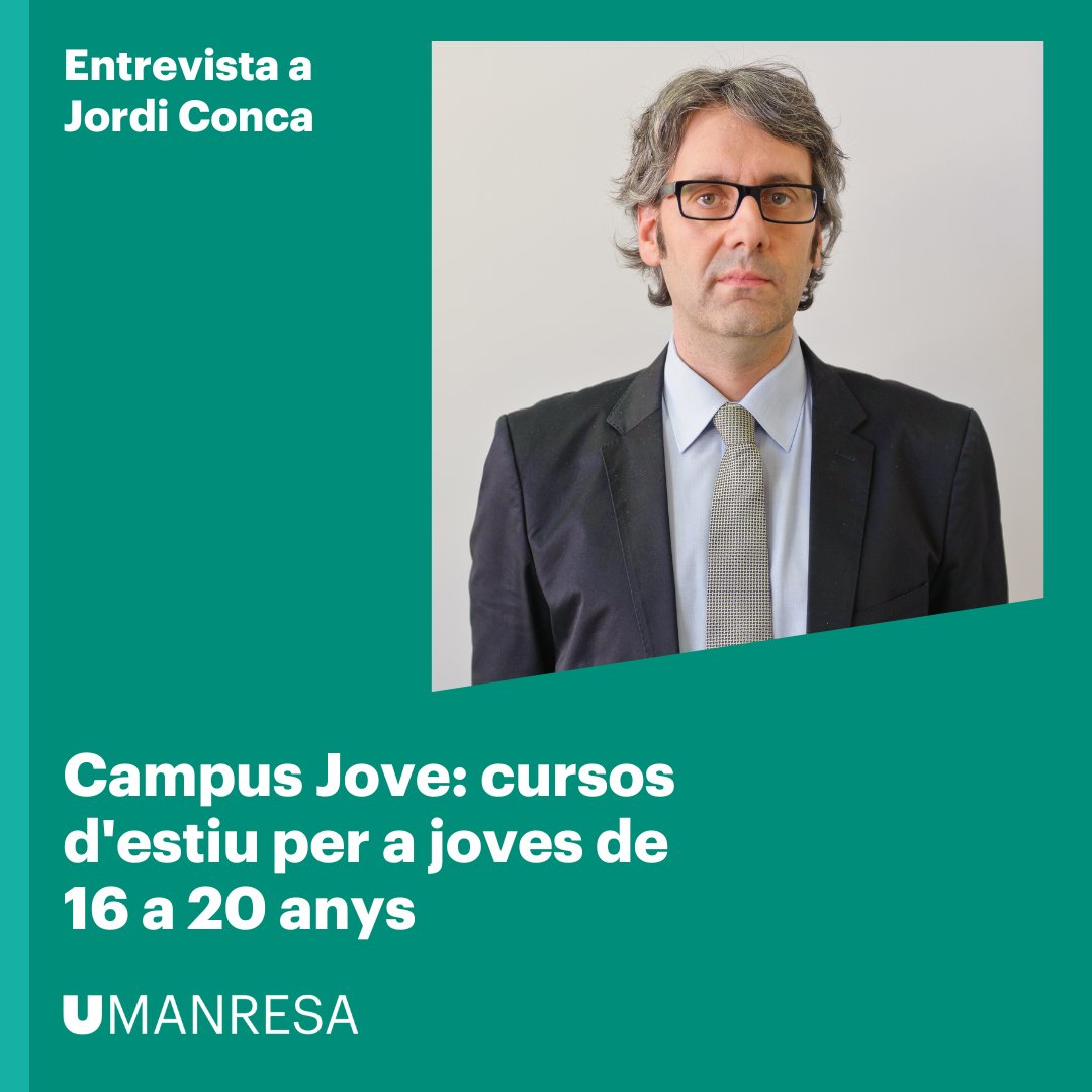 ENTREVISTES UMANRESA | Aquest estiu, UManresa ofereix cursos per a joves de 16 o 20 anys 

A <a href="/RadioManresa/">Ràdio Manresa</a> han parlat amb <a href="/jordiconca/">Jordi Conca Matias</a>, adjunt al vicerectorat del Campus Manresa, sobre la proposta Campus Jove

🎧go.ivoox.com/rf/129917791

#orientacio