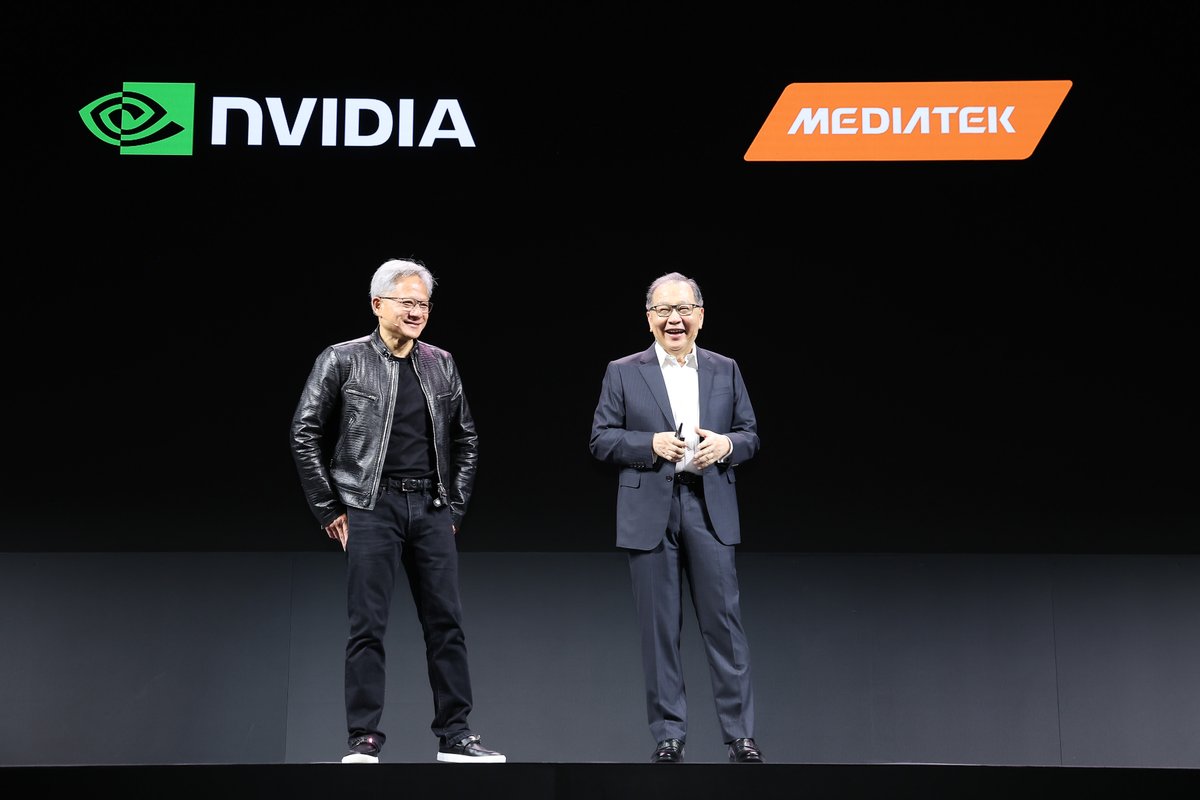 MediaTekIndia's tweet image. Watch the Vice Chairman &amp;amp; CEO of MediaTek, Dr. Rick Tsai&apos;s keynote from #COMPUTEX24. Dr. Tsai shared how #UbiquitousAI will enable #IntelligenceEverywhere and was joined by 2 of our key partners in AI, Rene Haas, CEO @Arm, &amp;amp; Jensen Huang, CEO @Nvidia. bit.ly/3VqzJ0L