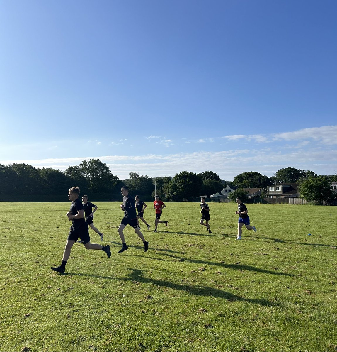 Excellent first pre-season session with our current @Pencoedyear10 boys🤩 Open to all current year 10, 11 and 12 boys🏉