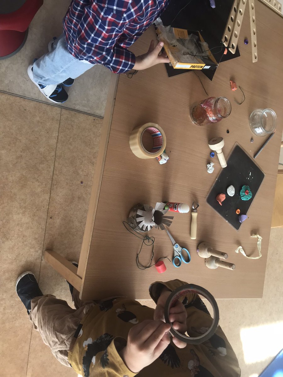 Overheard this morning: “Sorry, I can’t be a doctor right now.  Im very busy inventing!” - F age 5 <a href="/FIS_School/">Frankfurt Int School</a>  #earlyyears #STEAM #play
