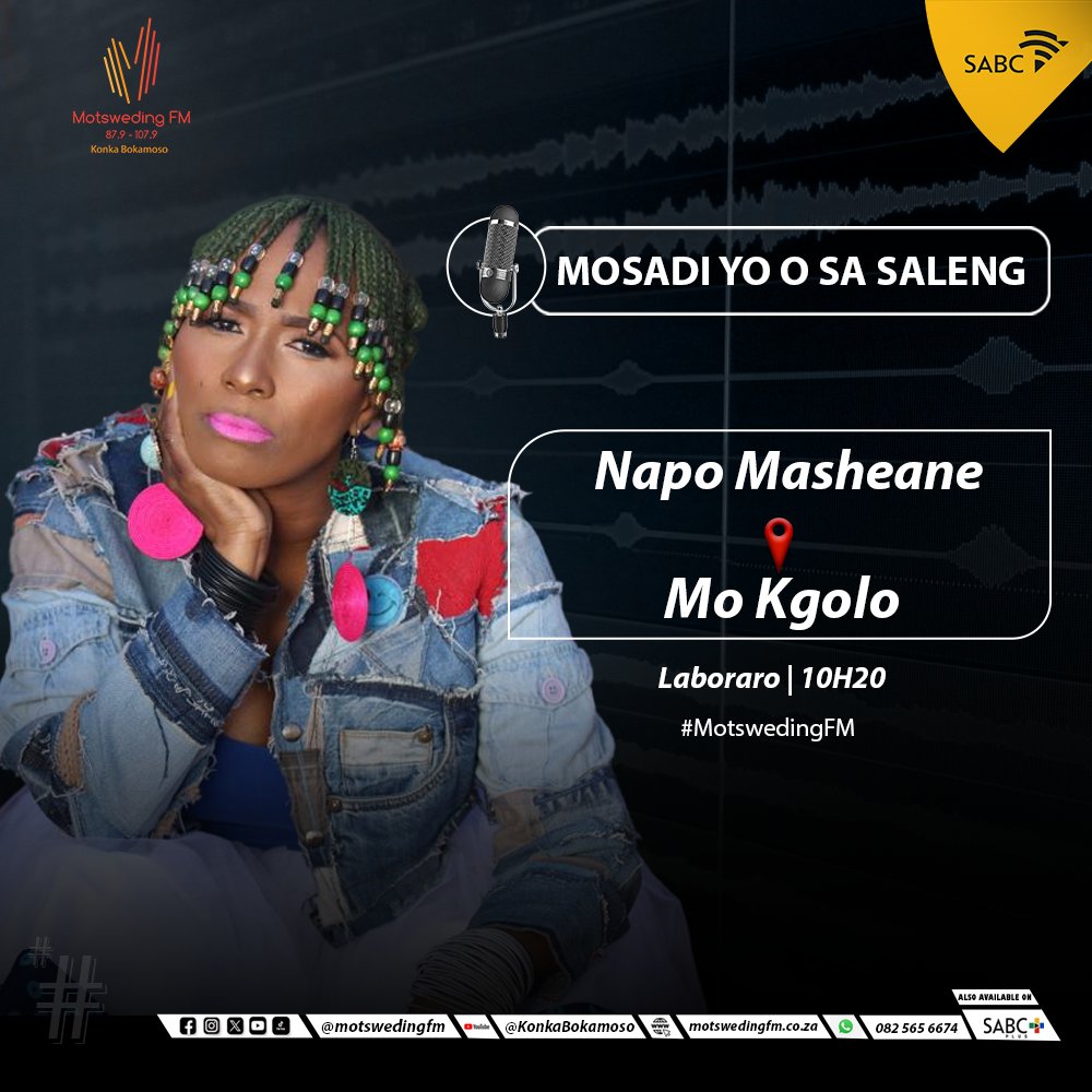 #Kgolo le Mokopi Molebatsi, 'Mpho Ya Badimo' Nkomo ☎️: 082 565 6674 🖥️: motswedingfm.co.za SABC +: sabcplus.com #MotswedingFM