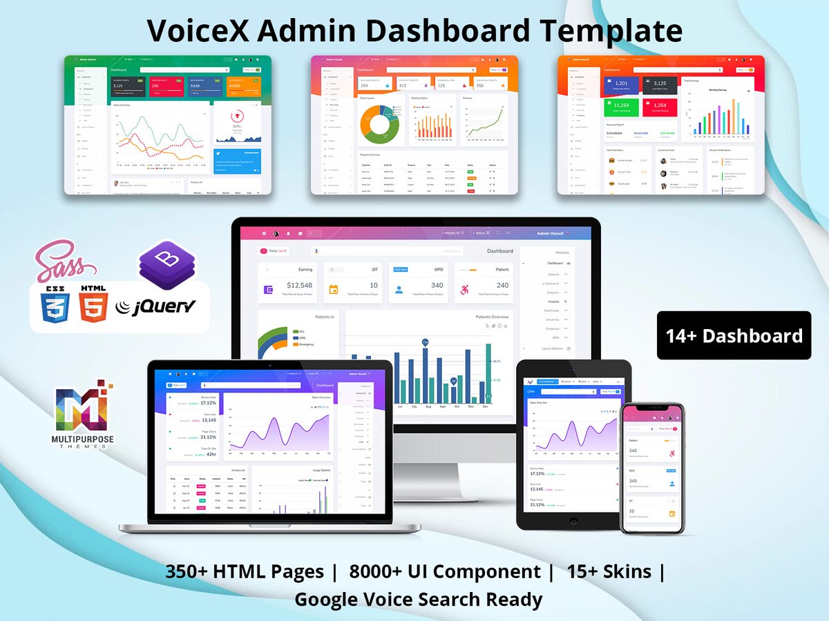 MultiStoreTheme's tweet image. Voice Admin - Responsive Admin Templates offer Amazing Features with Awesome Different Dashboard Design that&apos;s make your #WebApp outstanding.
.
Buy Now - themeforest.net/item/cryptio-t…     
.
#adminpanelui #AdminPortal #admintemplate #admintemplatedashboarddesign #boostrapadmin