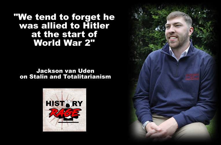 HistoryRage's tweet photo. 🚨 THIS WEEK🚨
Jackson Van Uden of the @historywjackson #podcast sparks a fiery rage, emphasizing Stalin's #WWII collaboration with Hitler. So can people stop idolising this psychopath and his regime now? 🎧 #StalinExposed
Listen now 🎧 https://t.co/SXUJ2gAK22
#history #coldwar https://t.co/E739Xrnbpt