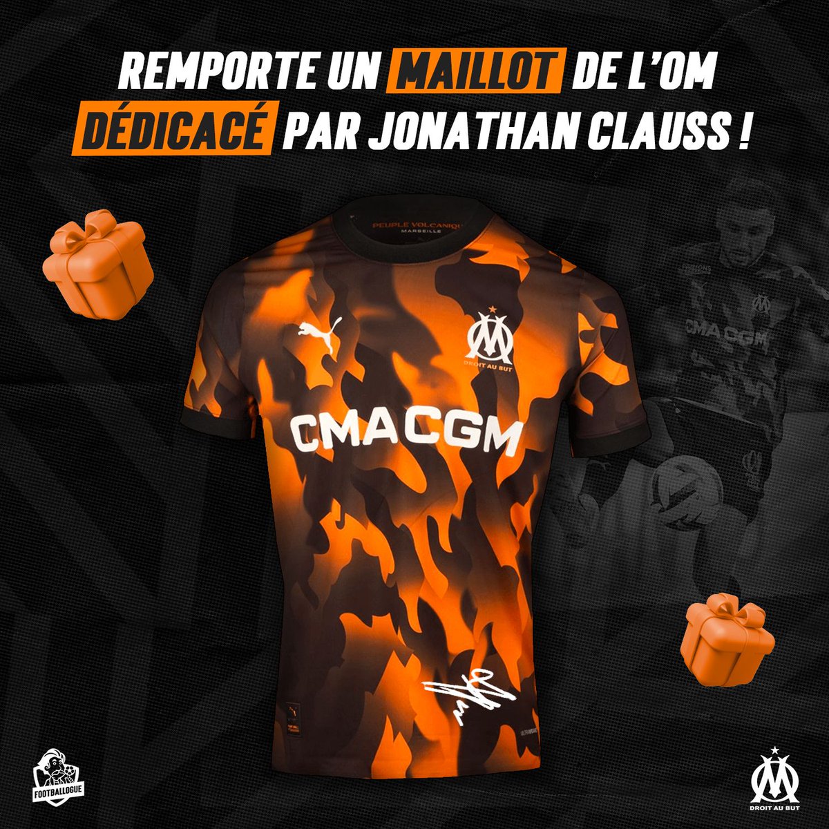 𝐎𝐍 𝐕𝐎𝐔𝐒 𝐑𝐄𝐆𝐀𝐋𝐄 𝐏𝐎𝐔𝐑 𝐂𝐄𝐓𝐓𝐄 𝐅𝐈𝐍 𝐃𝐄 𝐒𝐀𝐈𝐒𝐎𝐍 ! 🎁 💙

🔄 RT + Follow <a href="/OM_English/">Olympique de Marseille 🇬🇧 🇺🇸</a> pour tenter de gagner le maillot Third 2023-24 de l'OM, dédicacé par 𝑱𝒐𝒏𝒂𝒕𝒉𝒂𝒏 𝑪𝒍𝒂𝒖𝒔𝒔 !

🍀 TAS le 07/06/2024