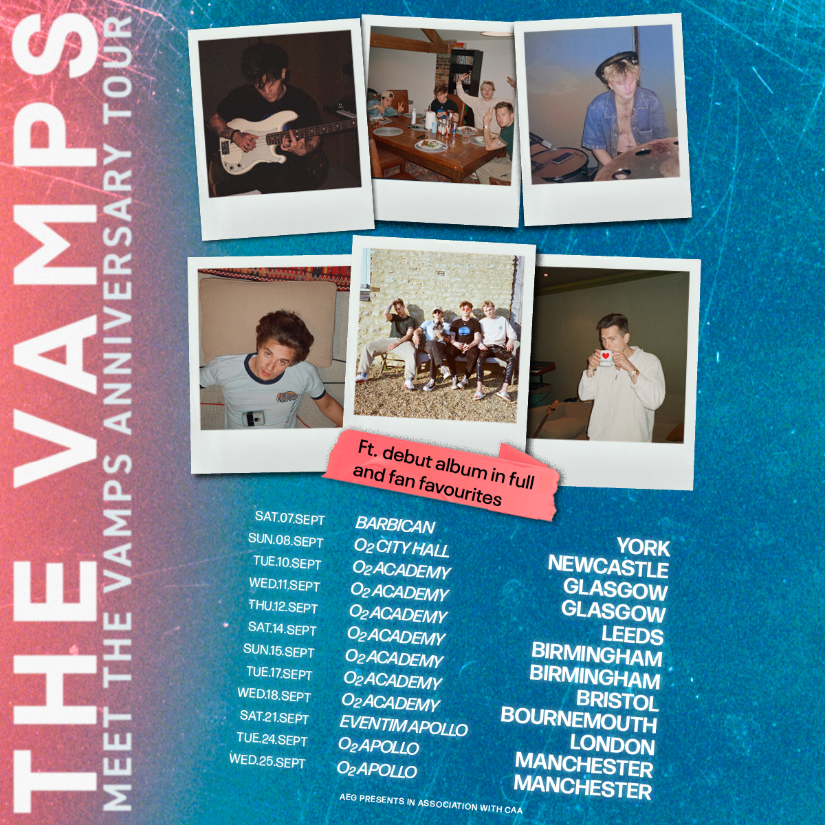 O2AcademyBham's tweet photo. .@thevampsband - Meet The Vamps anniversary tour - Saturday 14 and Sunday 15 September! Priority Tickets available now - https://t.co/NDoCc31L5d https://t.co/iAzI6uDPMp