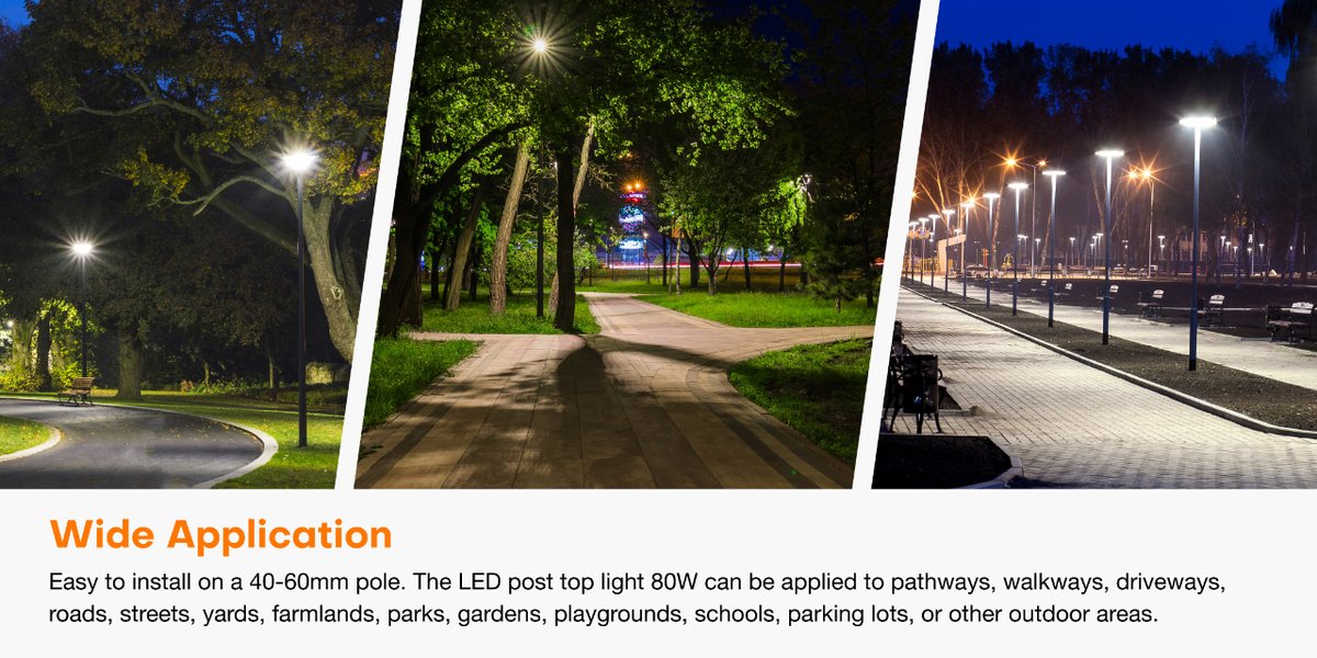 GraceLighting's tweet photo. The Grace Lighting LED Post Top NYX offers superior energy efficiency and quality of light. A versatile lighting solution designed to meet your outdoor lighting needs. Ultra-bright &amp; bill Saving, and great heat dissipation. IP65. 
👉info@gracelighting.net
#ledlight #gracelighting https://t.co/aXzz55dYFQ