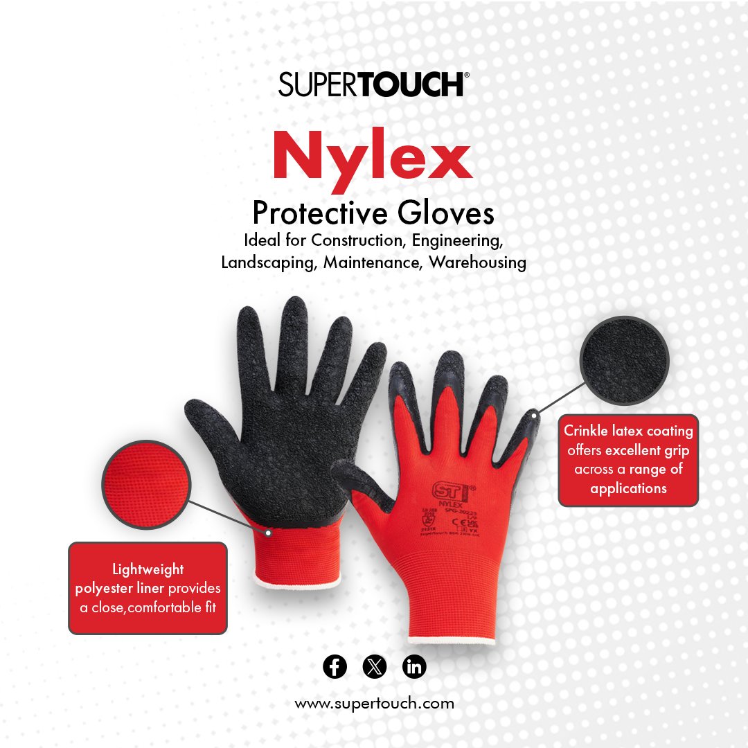 Supertouch_PPE's tweet photo. Simplify Glove Selection with Traffic Light Colors

Perfect for handling applications, #Supertouch #NylexGloves feature a red #PolyesterLiner to adhere to this method of colour-coding. 

𝗘𝘅𝗽𝗹𝗼𝗿𝗲 𝗡𝗼𝘄: https://t.co/MzXyTBgLrU https://t.co/zGqTINbxN4