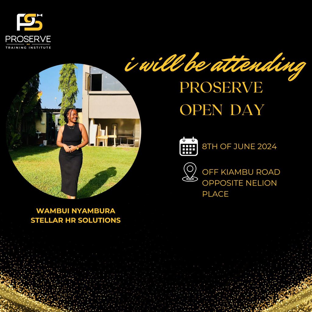 ProserveTI's tweet photo. We are having some amazing guests who will be attending the Proserve open day that is happening on the 8th of June 2024, this coming Saturday as from 10am.
Make sure you don’t miss out!
#proservetraininginstitute #hospitality #kenya #nairobi https://t.co/RLD3MzHVJB