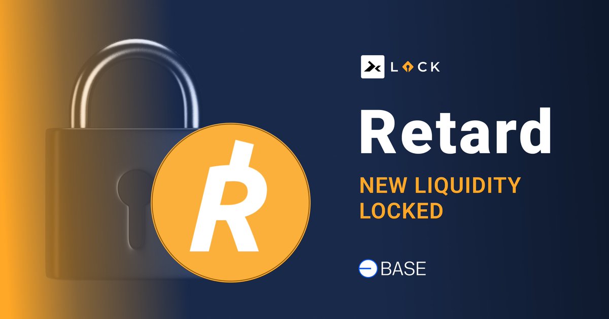 🔐 Dive into the world of DxSale, where trust and security are our pillars! Our ironclad liquidity locks are designed to safeguard both investors and projects, ensuring a risk-free environment. Experience peace of mind with DxSale!

Welcome @rtd_is who have locked liquidity