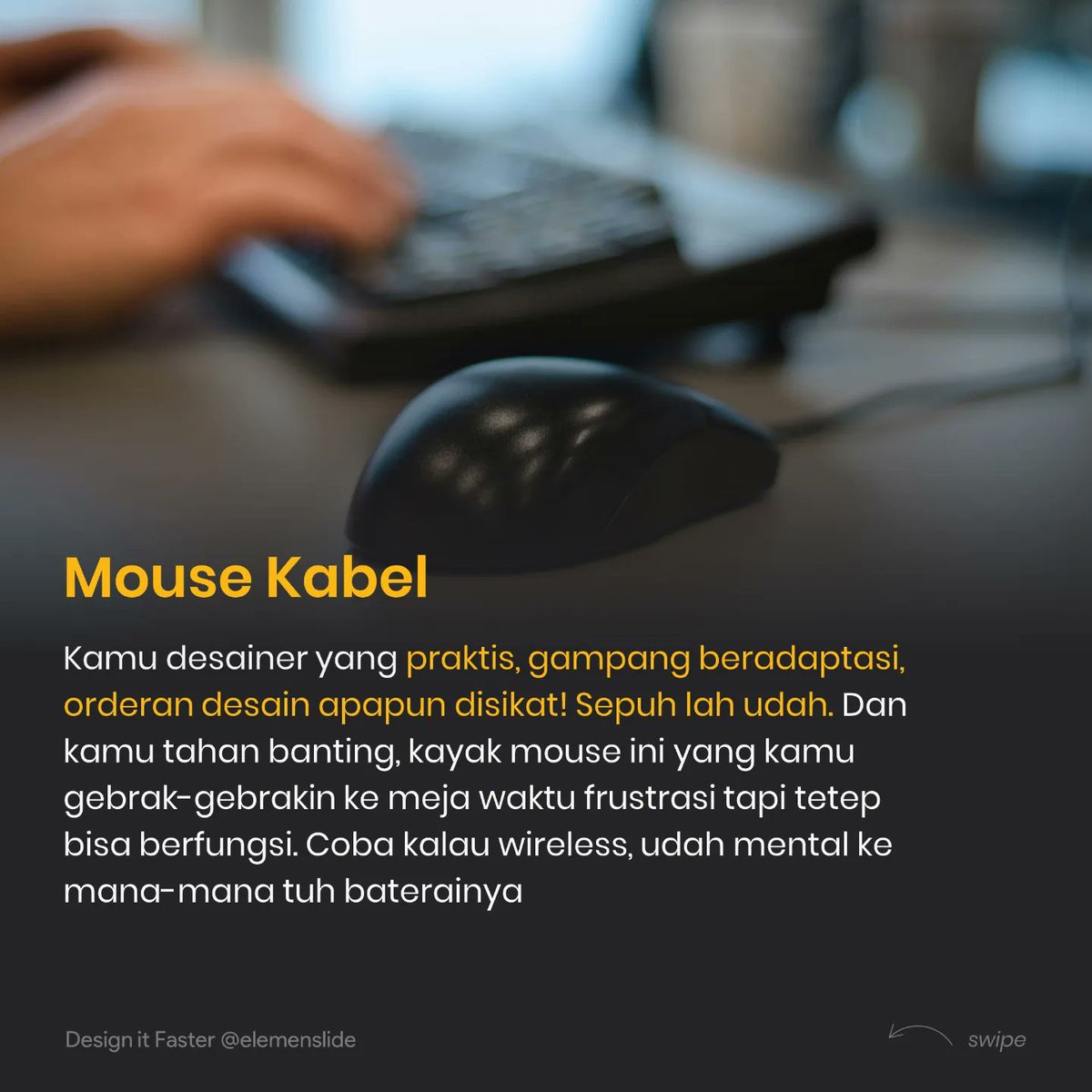elemenslide's tweet photo. Pengguna touchpad be like: 
Ah cupu lu pada

.
.
.

#elemenslide #designitfaster
#aplikasidesain #desaingrafis #belajardesain #desaingrafisindonesia #dkvindonesia
#bagijurus #powerpoint #ppt #design #diseño #diseñografico #art #tutorial #panama #indonesia #graphicdesignindonesia https://t.co/mDkN56qJ45