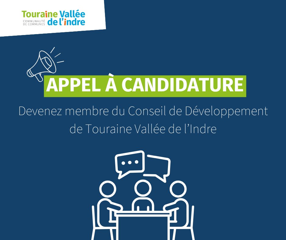 [📣Appel à candidature ]

Vous êtes habitant du territoire et vous souhaitez vous investir au sein de Touraine Vallée de l’Indre ? 
👉Devenez  membre du Conseil de développement

🔗En savoir plus et candidater : lnkd.in/eXrabbmn (jusqu'au 31 août)
#comcomtvi #candidature