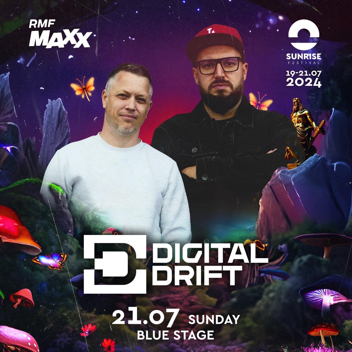 Just two more days to go until our debut album, Droids is released! To celebrate we will be on stage at this years sunrise festival where we will be playing all the tracks from the album along with some fresh new stuff!! Beyond excited for this!!!! ❤️‍🔥❤️‍🔥❤️‍🔥