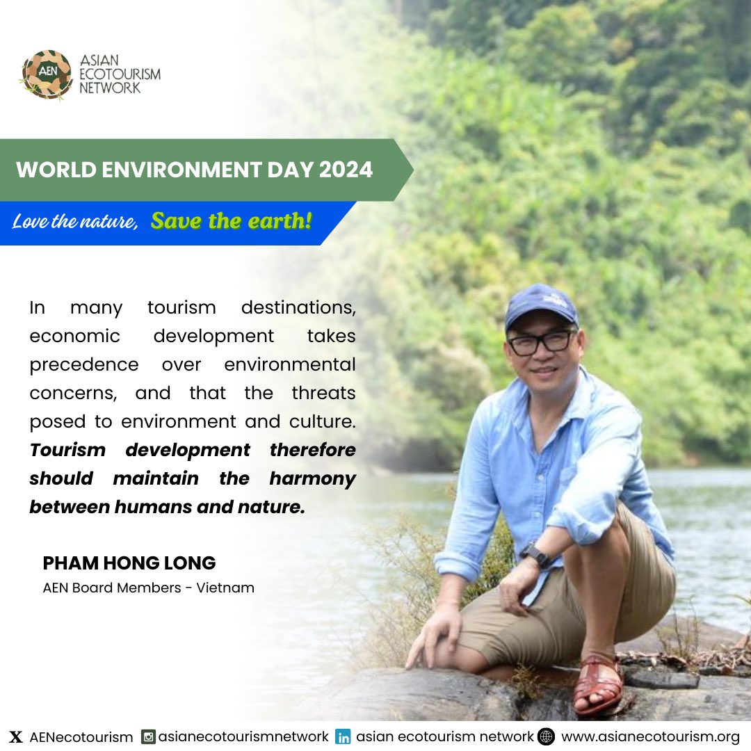 World Environment Day 2024 invites us to unite in our commitment to ecotourism and sustainable living. By adopting the 5 R’s and heeding the insight from our board members. Let’s embrace these principles and take action today for a better tomorrow.