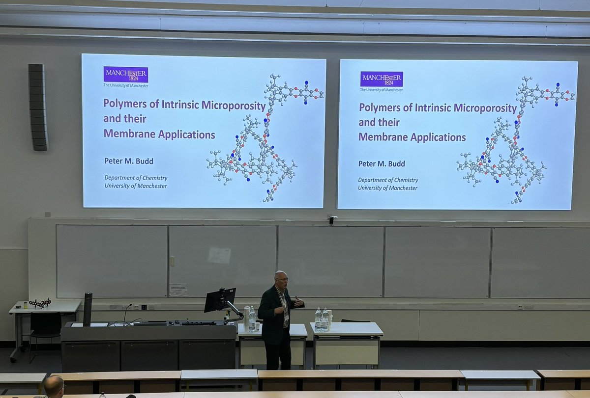 Woot! Early birds catch the PIMs with <a href="/BuddProf/">Peter Budd</a> at <a href="/UKPorMat/">UKPorMat</a> . Obviously MOFs are great and all, but polymers still rock!