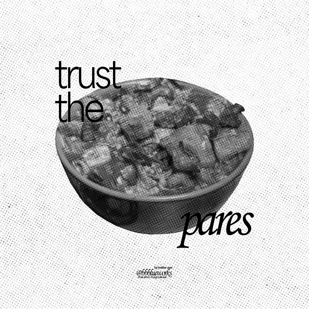 bbblueworks's tweet photo. always trust the pares ☝🏻🥣

#commstwt (?) https://t.co/C46EpvwVDE