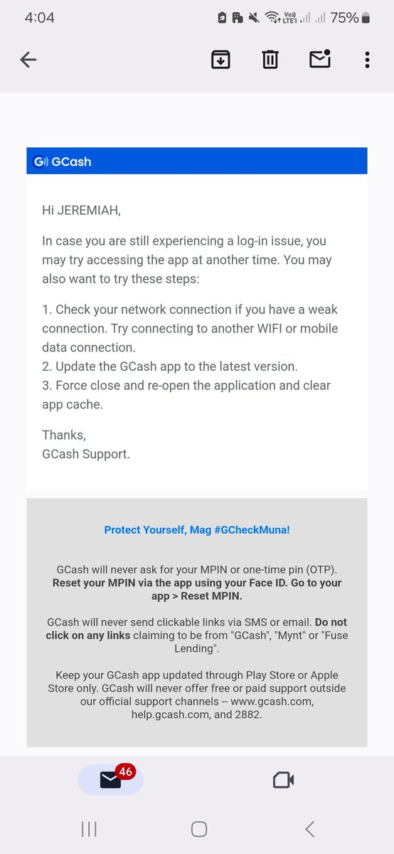 jhepardy's tweet photo. @gcashofficial .@gcashofficial this is what you sent me.

This is not even helpful. https://t.co/Au4kpxLfaV