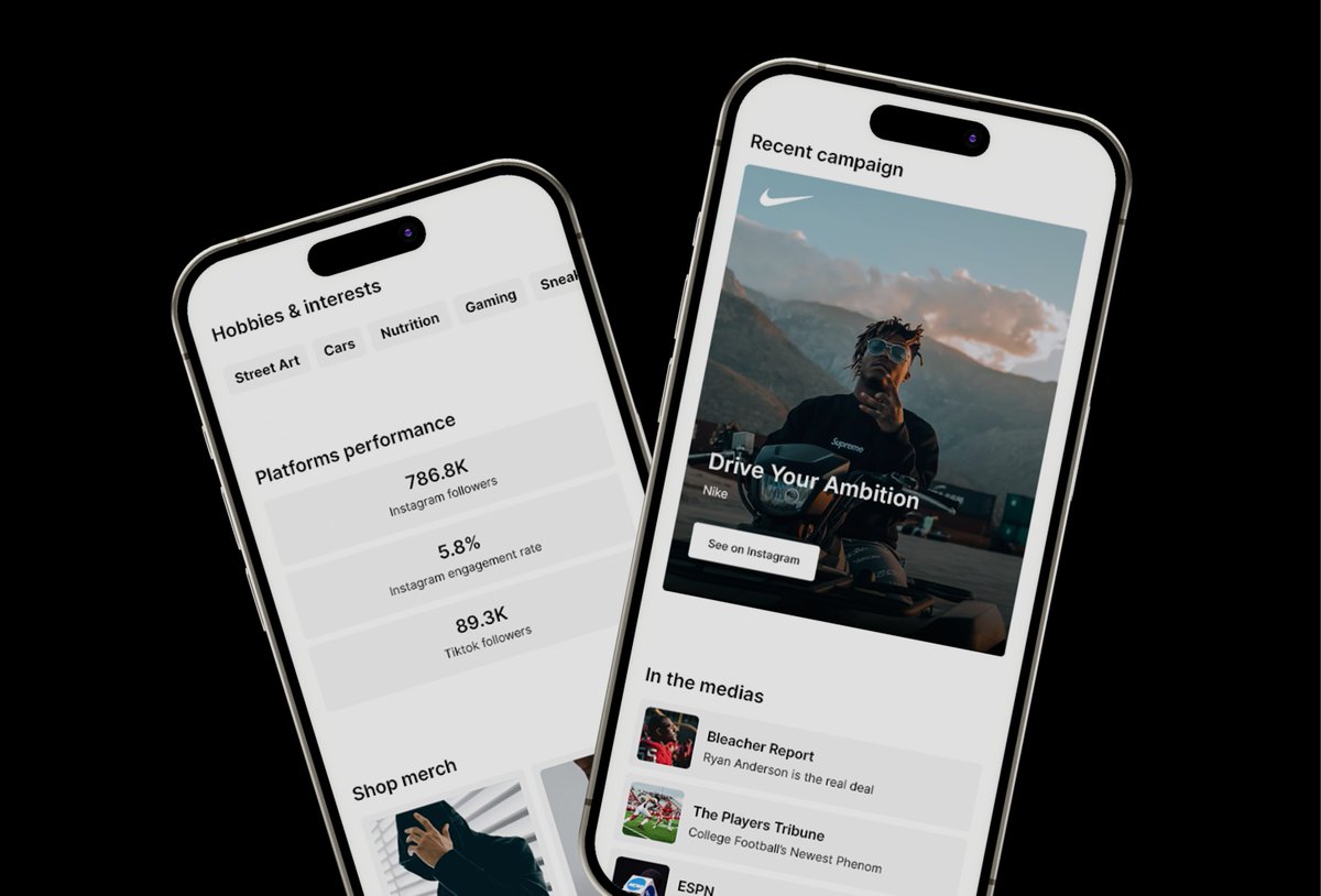 mindro_'s tweet image. Introducing 'The NIL Bridge', a customizable link in bio @Framer template dedicated to NIL athletes. 
Preview➝ thenilbridge.framer.website
Reply "Send", RT, and Like this post, and I'll send you the free remix link via DM. 
#buildinpublic #framer #framertemplate #NIL #NCAA
