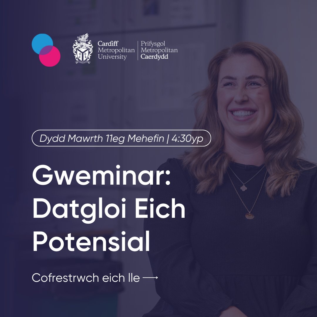 Yn galw myfyrwyr TAR <a href="/MetCaerdydd/">Prifysgol Metropolitan Caerdydd</a>!

Darganfyddwch sut y gallwn ni eich helpu i ffynnu mewn swyddi addysgu cyflenwi, hirdymor neu barhaol ar draws Cymru.

📅 Dydd Mawrth 11eg Mehefin
🕟 4:30yp am 45 munud
💻 Gweminar ar-lein

Cofrestrwch heddiw: equaleducation.typeform.com/to/yM5KVXy1
