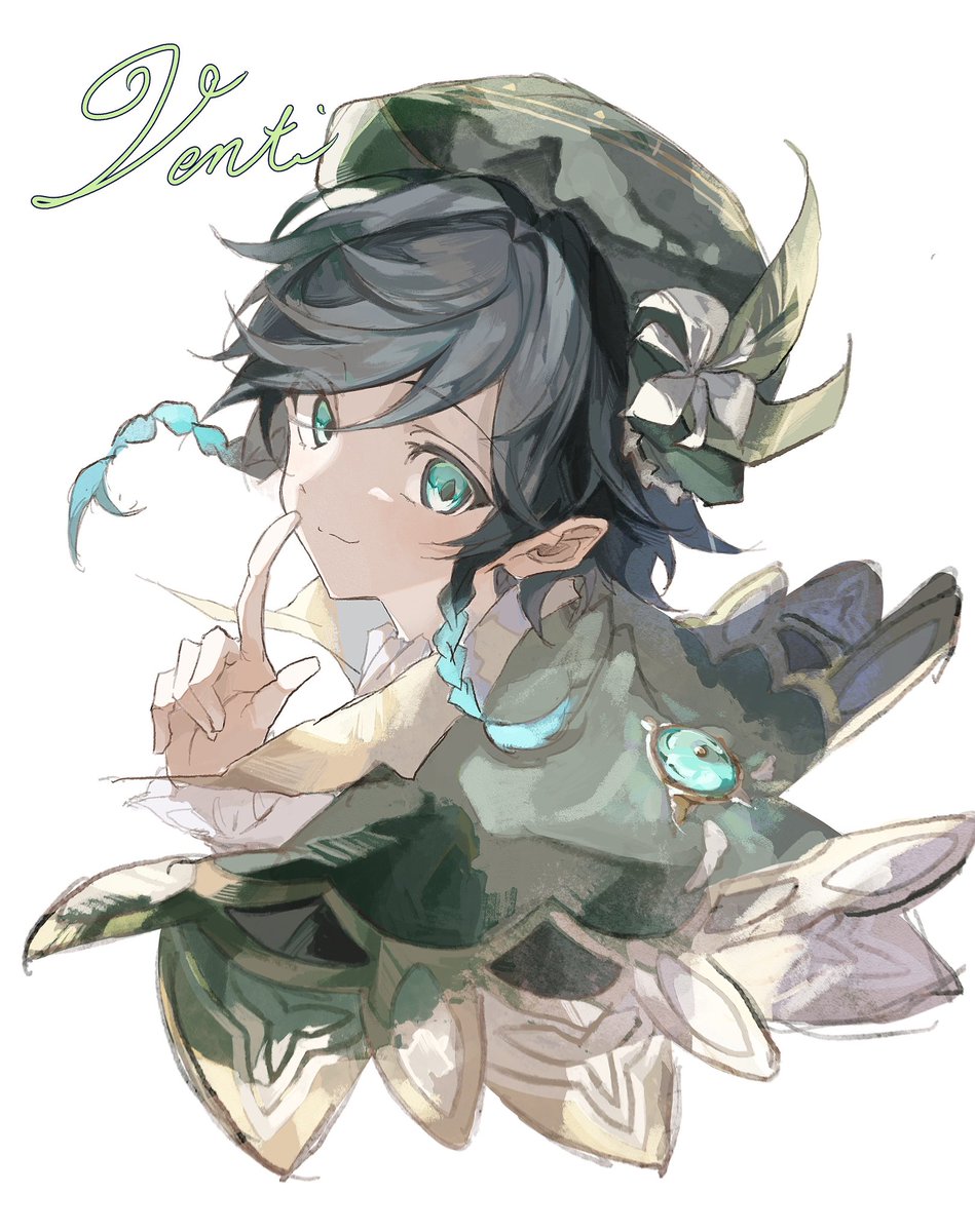 uzuki_o4o5's tweet photo. 練習🌿.∘ #GenshinImpact #venti https://t.co/mUuANbJ7ZE