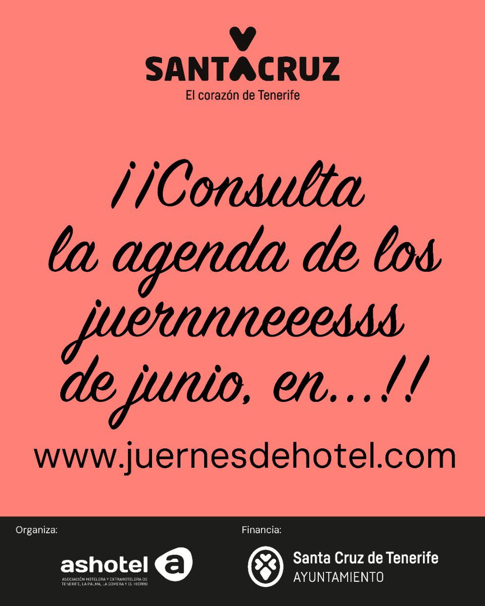 📅 ¿Quieres vivir un jueves diferente? ¡Únete a <a href="/juernesdehotel/">Juernes de Hotel</a> en Santa Cruz!

🕢 Desde las 18:00 horas en el Hotel Taburiente. 🥂

ℹ️ Más info e inscripciones en juernesdehotel.com

#DinamizaSC #TurismoSC #DegustaSC