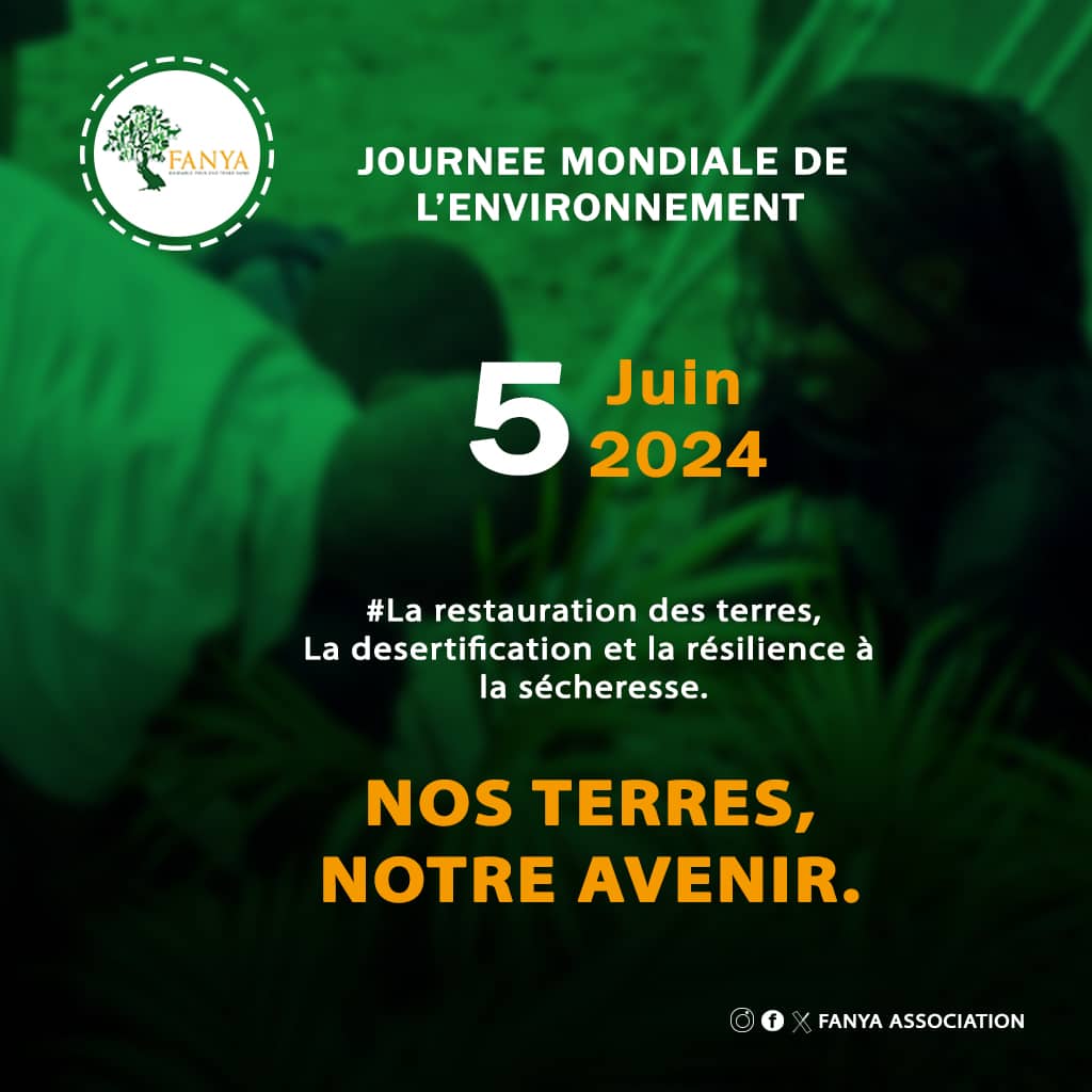 «Nos terres, notre avenir » est plus qu'un slogan ;c'est un appel à l'action. Ns invitons chacun à se joindre à ns pour protéger &amp; restaurer nos terres. Ensemble, nous pouvons bâtir un avenir résilient face aux défis climatiques, assurer un environnement sain pour les générations