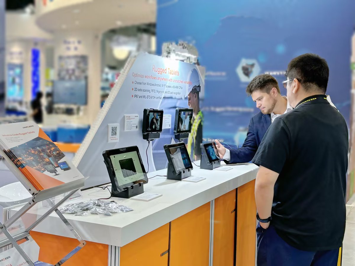 DarveenTechnol2's tweet photo. At this exhibition, Darveen is showcasing a wide range of products including rugged tablets, industrial computers, vehicle mount computers, industrial panel pc, medical panel pc, and embedded computers. 
 
#DarveenEvents #Computex2024 #Ruggedtablets #Embeddedcomputers #IPC https://t.co/PM1oSB2sMN