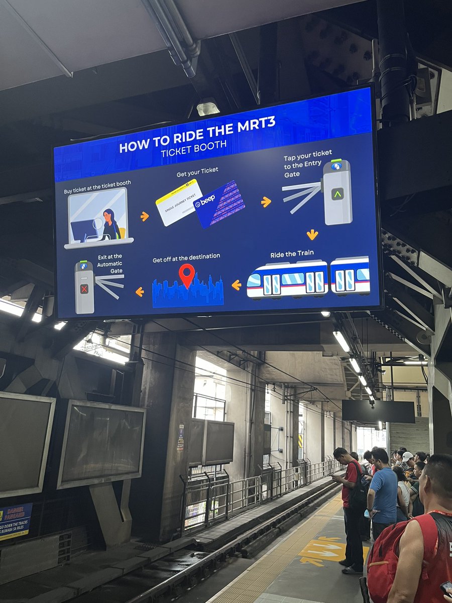 danbautista30's tweet photo. Hi @DOTrPH, wouldn’t this be more effective if they are placed at the entrance of the station and not the station platform? https://t.co/T60Rff8HM5