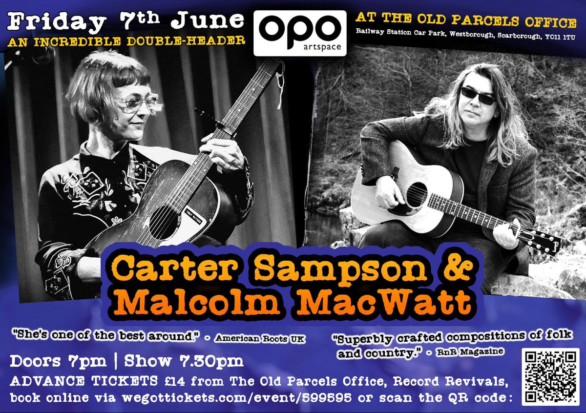 Double line up for this Fridays gig. Tickets available from Record Revivals or wegottickts.com.