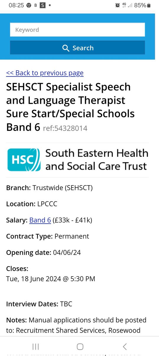 Great opportunity to work across our SLD and Sure Start services and be part of two very dynamic teams, take a look! <a href="/lorrainecoulte4/">Lorraine Coulter</a> <a href="/katierocke/">Katie Rocke</a> @AileenSlt <a href="/NatalieW060615/">Natalie Williams</a> <a href="/claresteveSLT/">Clare Stevenson</a>